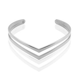 Bracelet Jonc Wilna Acier Blanc - Bracelets fantaisie Femme | Histoire d’Or