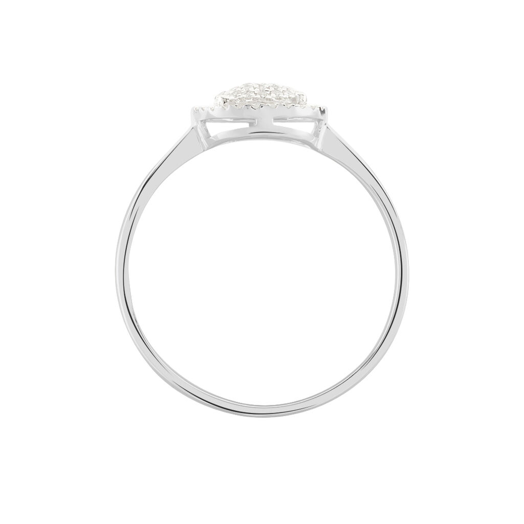 Bague Soleil D'hiver Or Blanc Diamant Divers - Bagues avec pierre Femme | Histoire d’Or