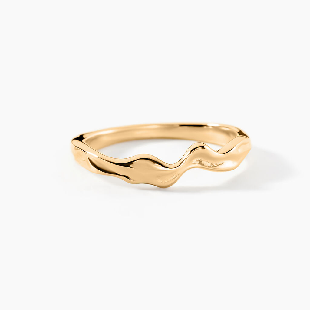 Bague Oree Plaqu&eacute; Or Jaune - Bagues fantaisie Femme | Histoire d&rsquo;Or