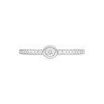 Bague Maryne Argent Blanc Oxyde De Zirconium - Bagues solitaires Femme | Histoire d&rsquo;Or