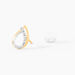 Boucles D'oreilles Puces Marilynn Or Bicolore Diamant Blanc - Clous d'oreilles Femme | Histoire d’Or