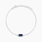 Bracelet Serafine Argent Blanc Lapis Lazuli Oxyde De Zirconium - Bracelets Femme | Histoire d&rsquo;Or