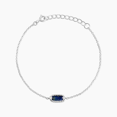 Bracelet Serafine Argent Blanc Lapis Lazuli Oxyde De Zirconium - Bracelets Femme | Histoire d&rsquo;Or