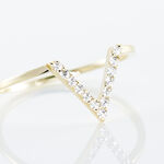 Bague Celene Or Jaune Oxyde De Zirconium - Bagues avec pierre Femme | Histoire d&rsquo;Or