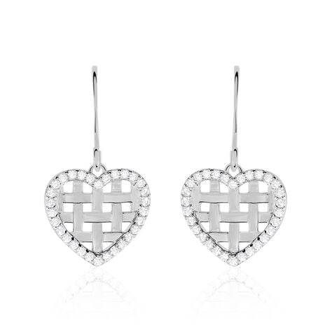 Boucles D'oreilles Pendantes Argent Helenius Oxyde De Zirconium - Boucles d'oreilles fantaisie Femme | Histoire d&rsquo;Or