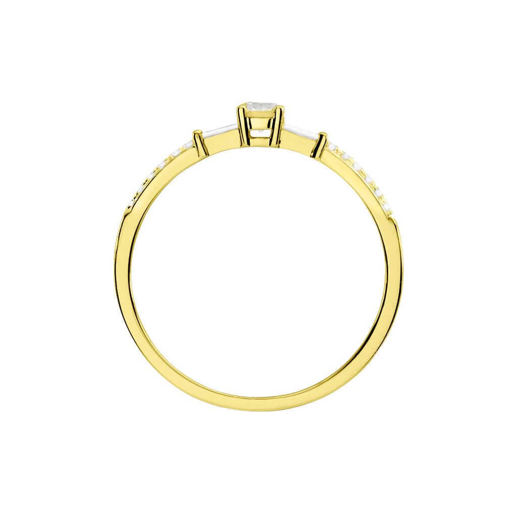 Bague Solitaire Nina Or Jaune Diamant - Bagues solitaires Femme | Histoire d&rsquo;Or