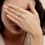 Bague Barbara Or Blanc Diamant - Bagues avec pierre Femme | Histoire d&rsquo;Or