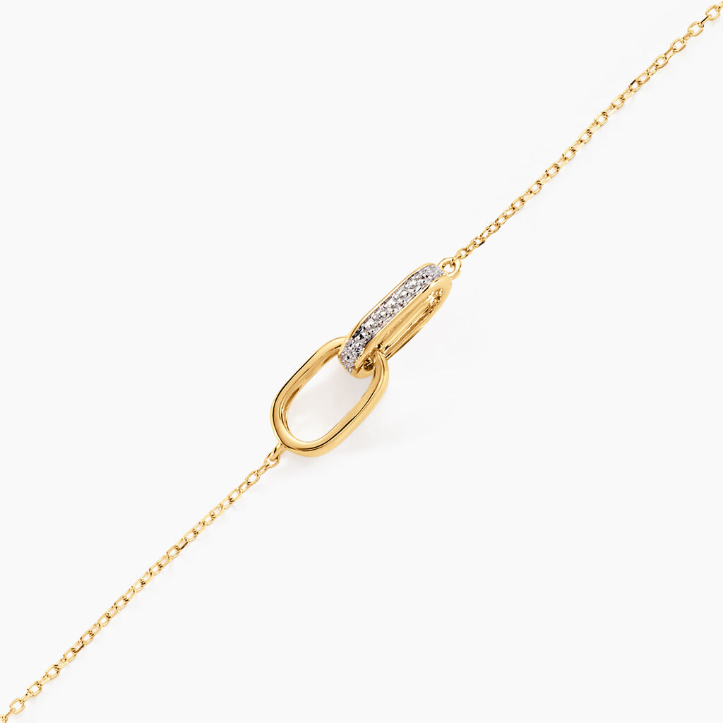 Bracelet Molana Or Jaune Diamant - Bracelets Femme | Histoire d&rsquo;Or