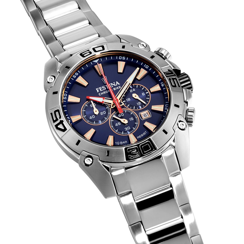 Montre Festina Chrono Bike Bleu - Montres Homme | Histoire d’Or