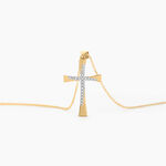Collier Canice Croix Or Jaune Diamant - Colliers Femme | Histoire d&rsquo;Or