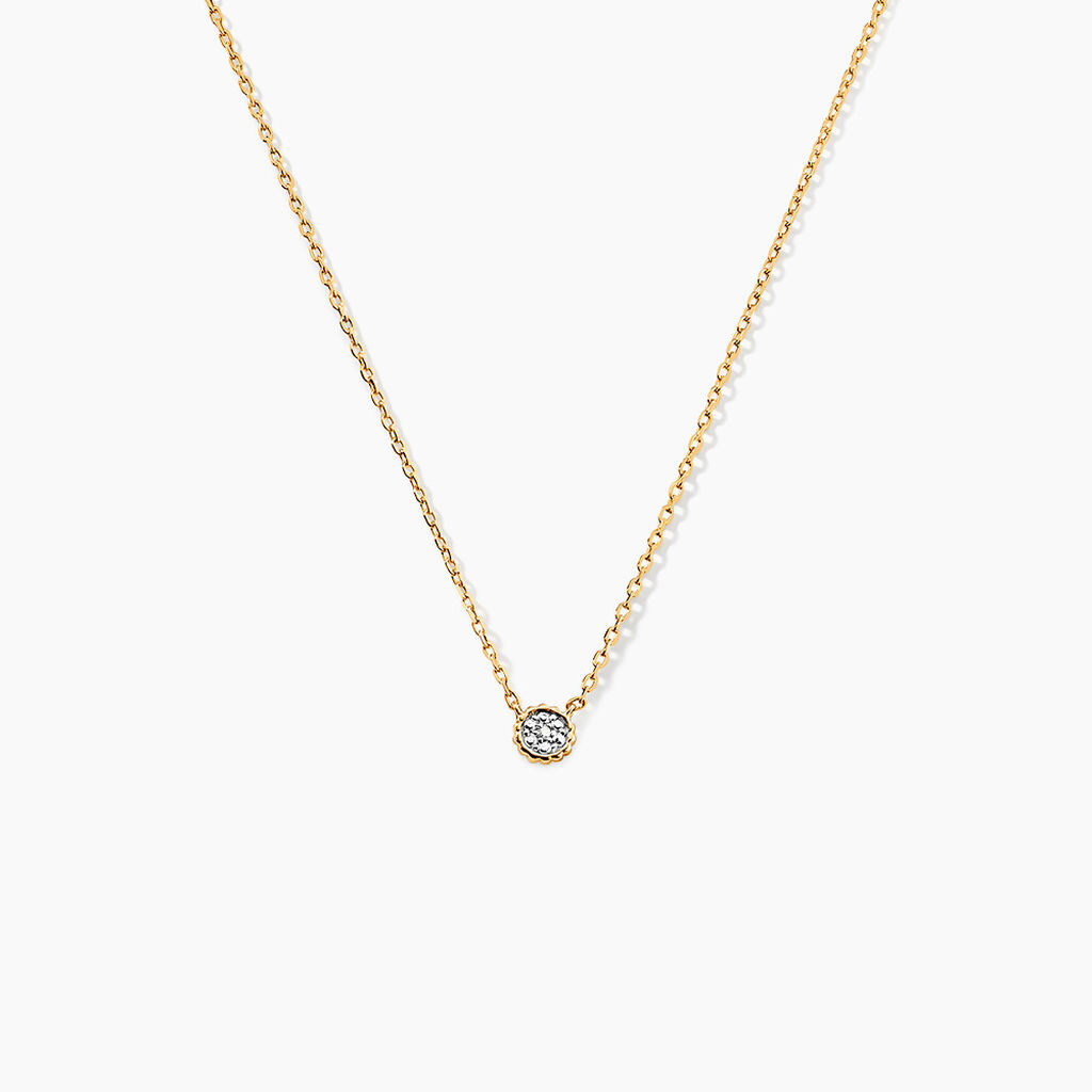 Collier Mon Premier Diamant Or Jaune Diamant - Colliers Femme | Histoire d&rsquo;Or