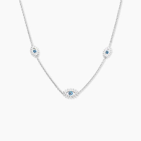 Collier Parad'eyes Argent Blanc - Colliers fantaisie Femme | Histoire d&rsquo;Or