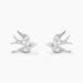 Boucles D'oreilles Puces Marilla Argent Blanc Oxyde De Zirconium - Boucles d'oreilles fantaisie Femme | Histoire d’Or