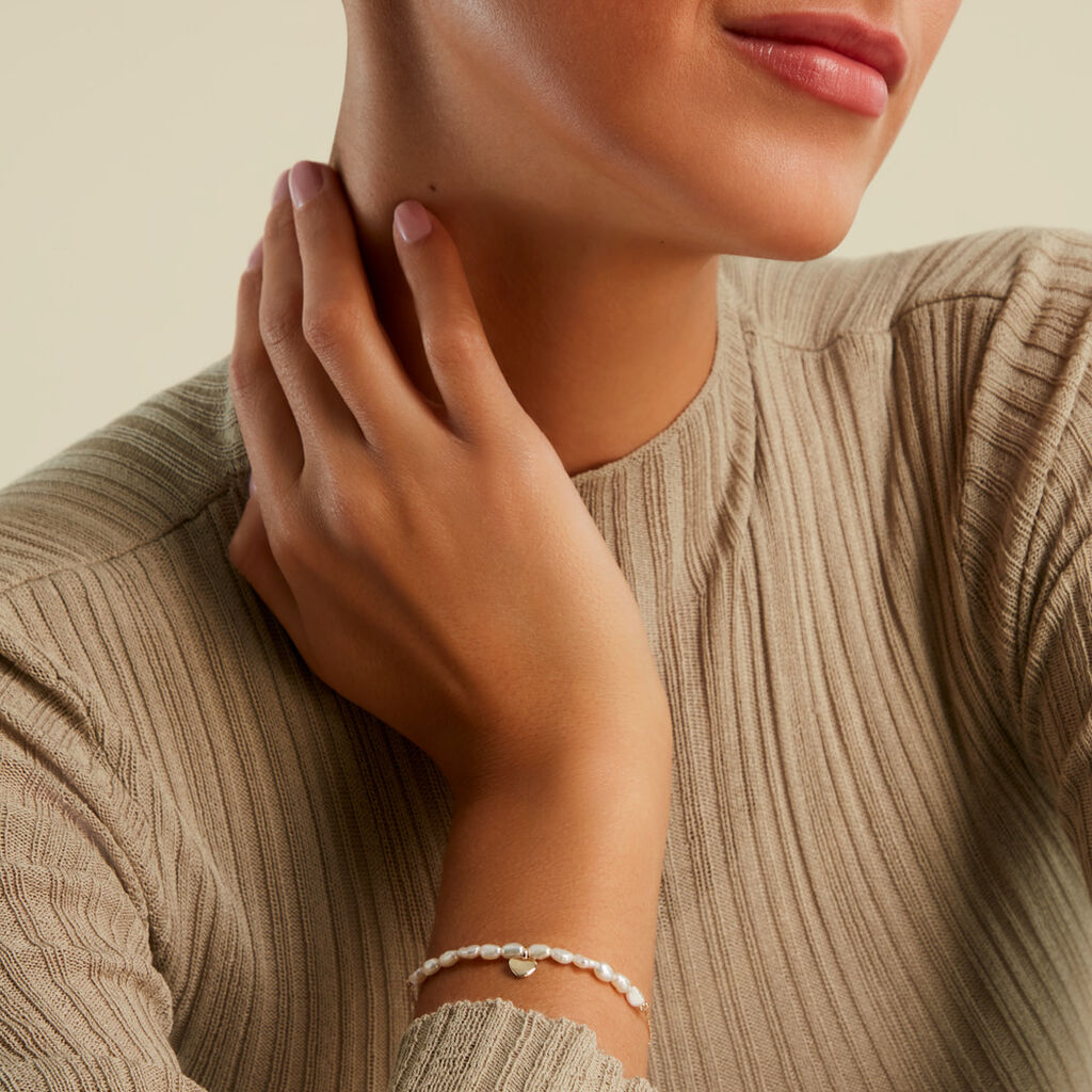 Bracelet Loving Pearl Or Jaune Perle De Culture - F&ecirc;te des m&egrave;res Femme | Histoire d&rsquo;Or