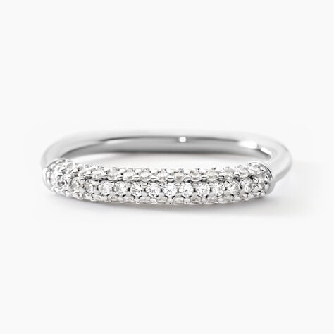 Bague Urban Call Argent Blanc Oxyde De Zirconium - Bagues avec pierre Femme | Histoire d&rsquo;Or