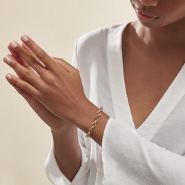 Bracelet Chaine Epaisse Acier Dore Dusty - Bracelets fantaisie Femme | Histoire d’Or