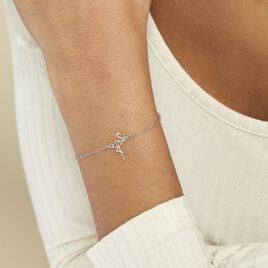 Bracelet Mayssoun Argent Blanc - Bracelets fantaisie Femme | Histoire d’Or