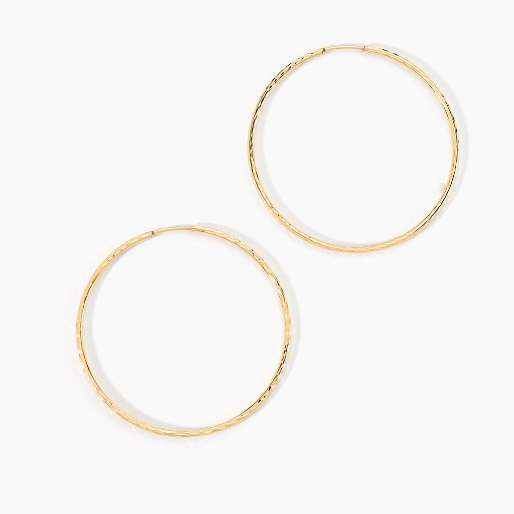Créoles Aglavie Flexibles Or Jaune - Boucles d'oreilles créoles Femme | Histoire d’Or