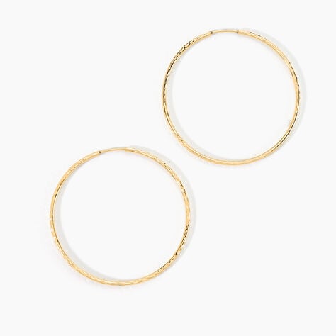 Créoles Aglavie Flexibles Or Jaune - Boucles d'oreilles créoles Femme | Histoire d’Or