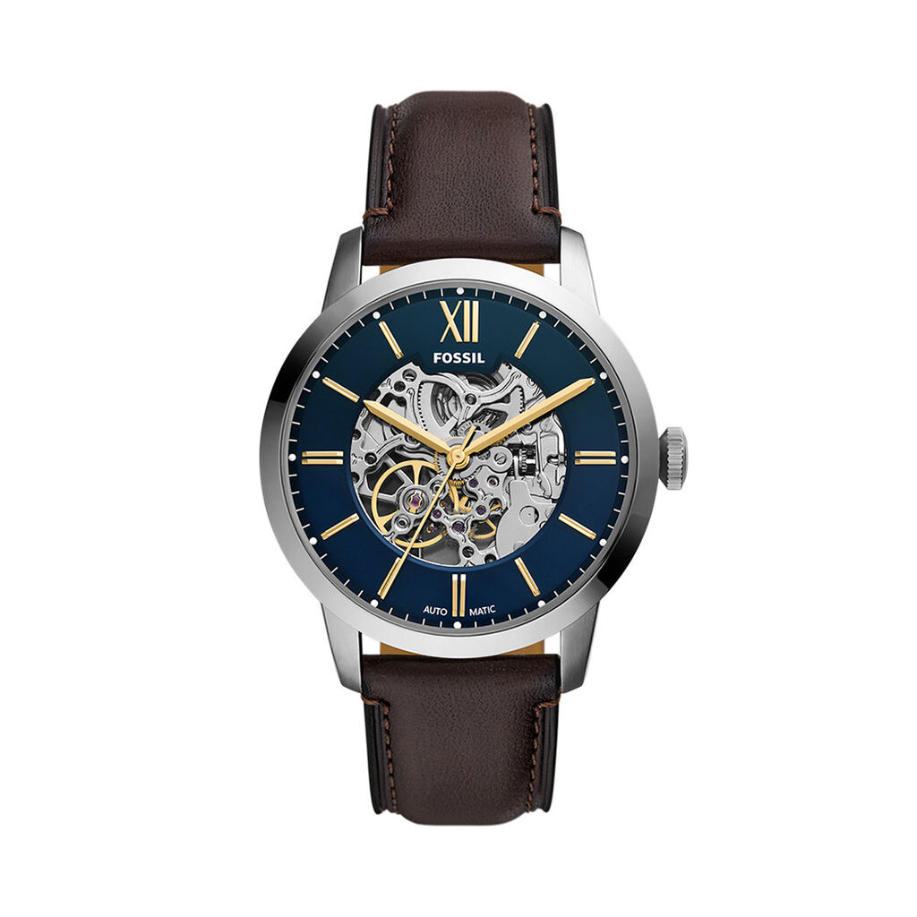 Montre Fossil Townsman Automatic Bleu - F&ecirc;te des p&egrave;res Homme | Histoire d&rsquo;Or
