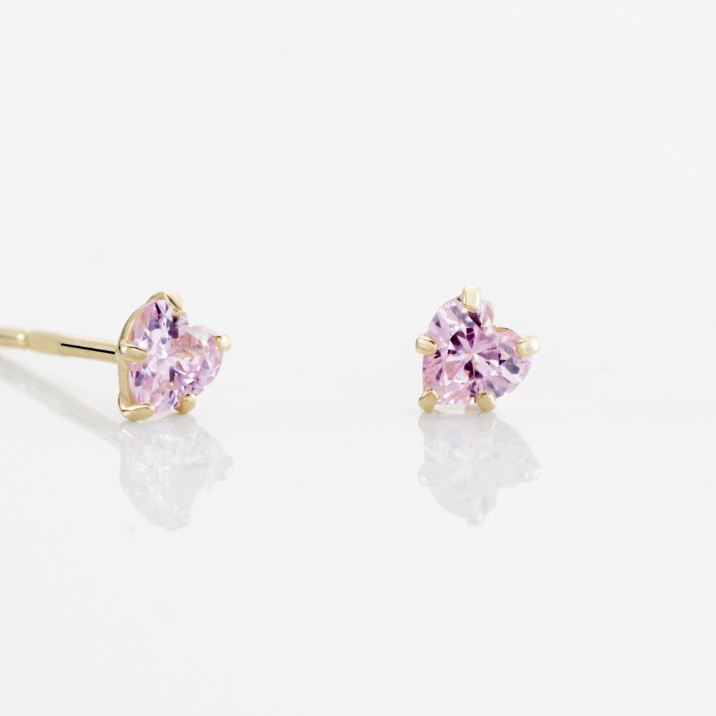 Boucles D'oreilles Puces Daria Or Jaune Oxyde - Clous d'oreilles Femme | Histoire d’Or