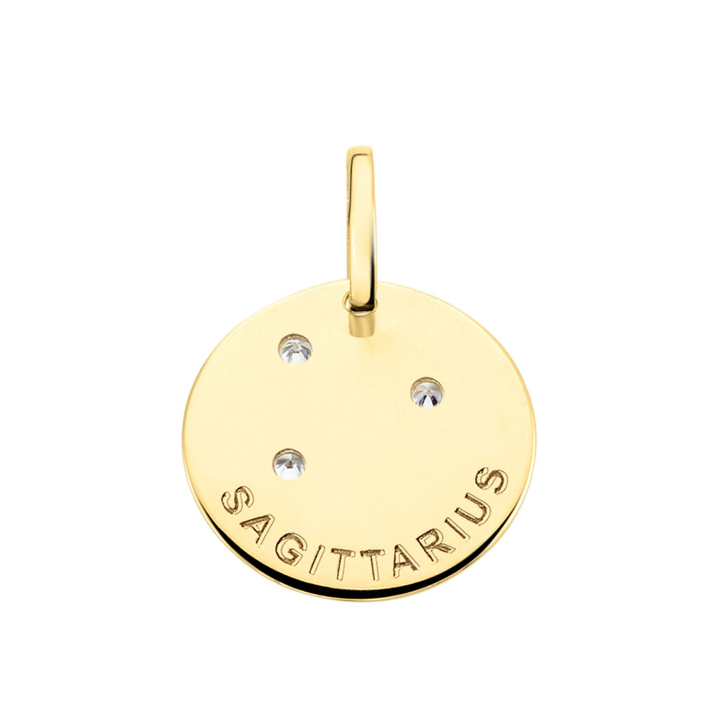 Pendentif Or Jaune Astraea Oxyde De Zirconium - Pendentifs Zodiaque Femme | Histoire d’Or