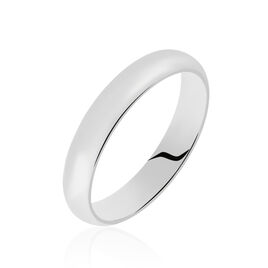 Alliance Athena Demi Jonc Classique Palladium Blanc - Alliances Homme | Histoire d’Or