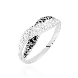 Bague Vahide Or Blanc Diamant - Bagues avec pierre Femme | Histoire d’Or