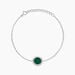 Bracelet Zea Argent Blanc Malachite - Bracelets Femme | Histoire d&rsquo;Or