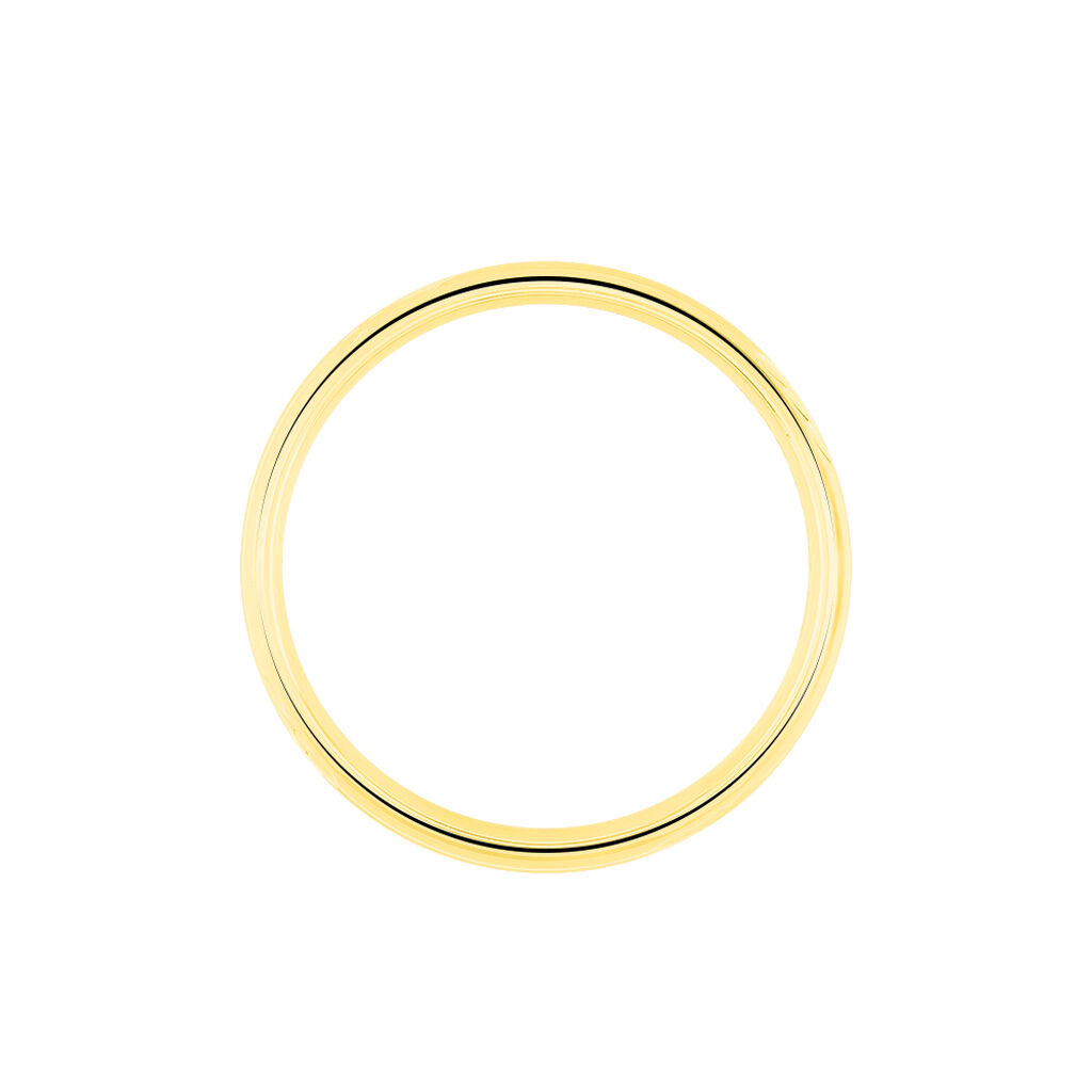 Alliance Ciham Ruban Plat Or Jaune - Alliances Famille | Histoire d&rsquo;Or