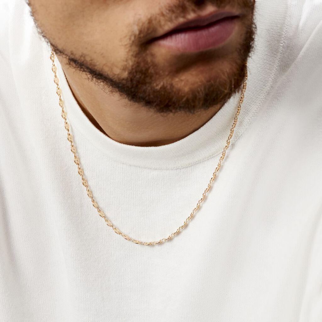 Collier Plaqué Or Jaune William - Chaines Homme | Histoire d’Or