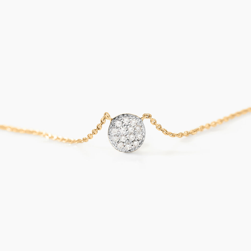 Collier Teani Or Jaune Diamant - Colliers Femme | Histoire d’Or