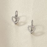 Boucles D'oreilles Pendantes Elisene Argent Blanc Oxyde De Zirconium - Boucles d'oreilles fantaisie Femme | Histoire d&rsquo;Or