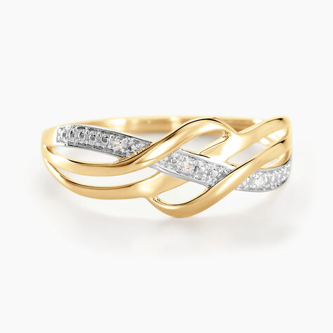 Bague Assa Or Jaune Diamants - Bijoux Femme | Histoire d&rsquo;Or