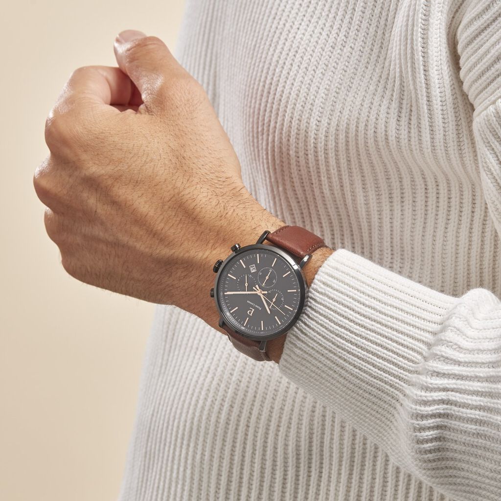 Montre Pierre Lannier Baron Noir - Montres Homme | Histoire d’Or