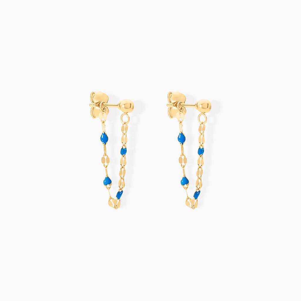 Boucles D'oreilles Pendantes Or Jaune Asteria - Boucles d'oreilles pendantes Femme | Histoire d’Or