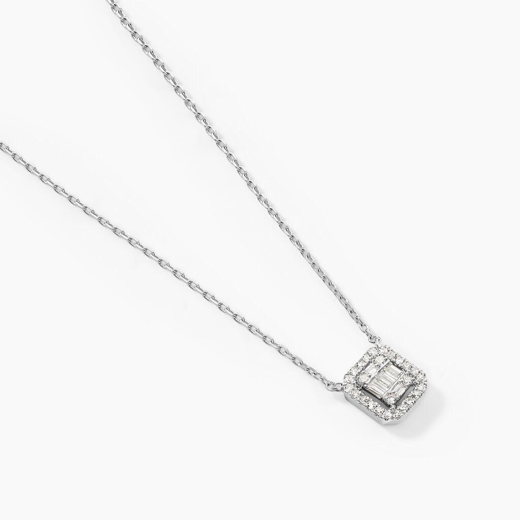 Collier Collection 1986 Or Blanc Diamant - Colliers Femme | Histoire d’Or