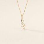 Pendentif Caprais Or Jaune Oxydes De Zirconium - Pendentifs Femme | Histoire d&rsquo;Or