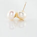 Boucles D'oreilles Puces Ursulina Or Jaune Perle De Culture - Clous d'oreilles Femme | Histoire d’Or