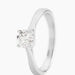 Bague Solitaire Fiona Or Blanc Diamant Synthetique - Bagues solitaires Femme | Histoire d’Or