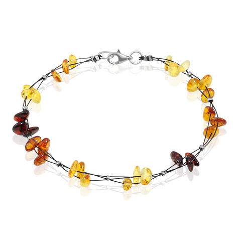 Bracelet Argent Blanc Helier Ambres - Bracelets Femme | Histoire d’Or