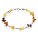Bracelet Argent Blanc Helier Ambres - Bracelets fantaisie Femme | Histoire d’Or