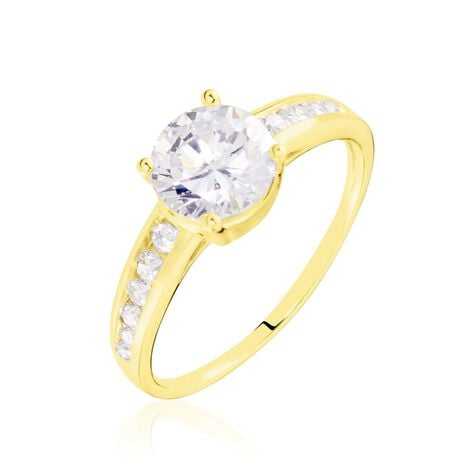 Bague Tatjana Or Jaune Oxyde De Zirconium - Bagues solitaires Femme | Histoire d&rsquo;Or