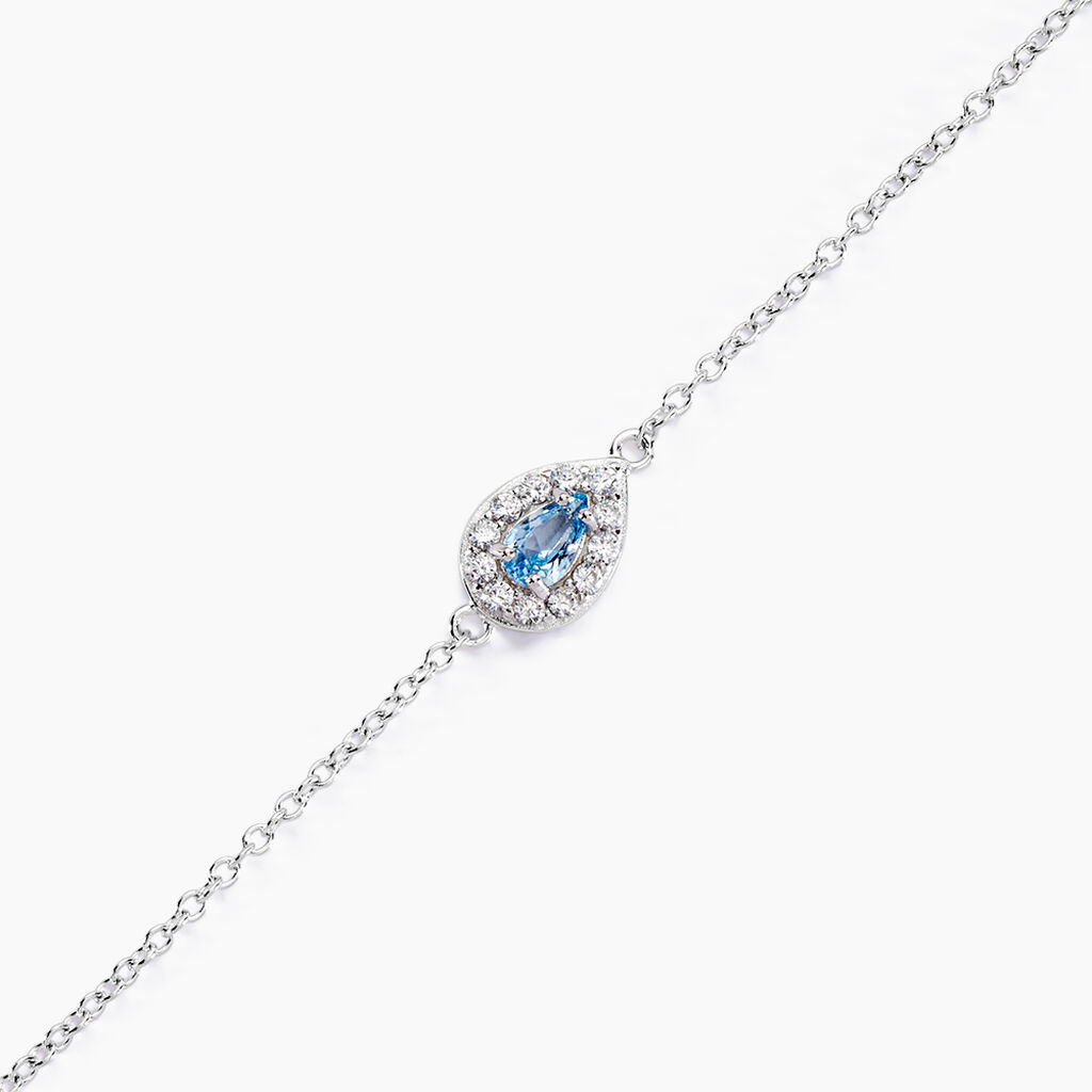 Bracelet Court Argent Blanc Tania Oxyde De Zirconium - Bracelets Femme | Histoire d&rsquo;Or