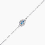 Bracelet Court Argent Blanc Tania Oxyde De Zirconium - Bracelets Femme | Histoire d&rsquo;Or