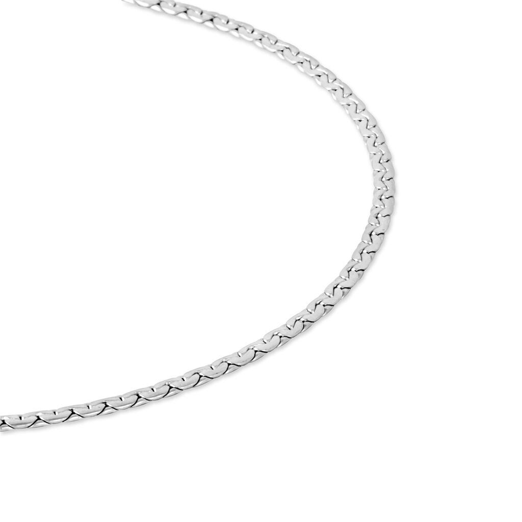 Collier Ivy Maille Haricot Or Blanc - Chaines Femme | Histoire d&rsquo;Or