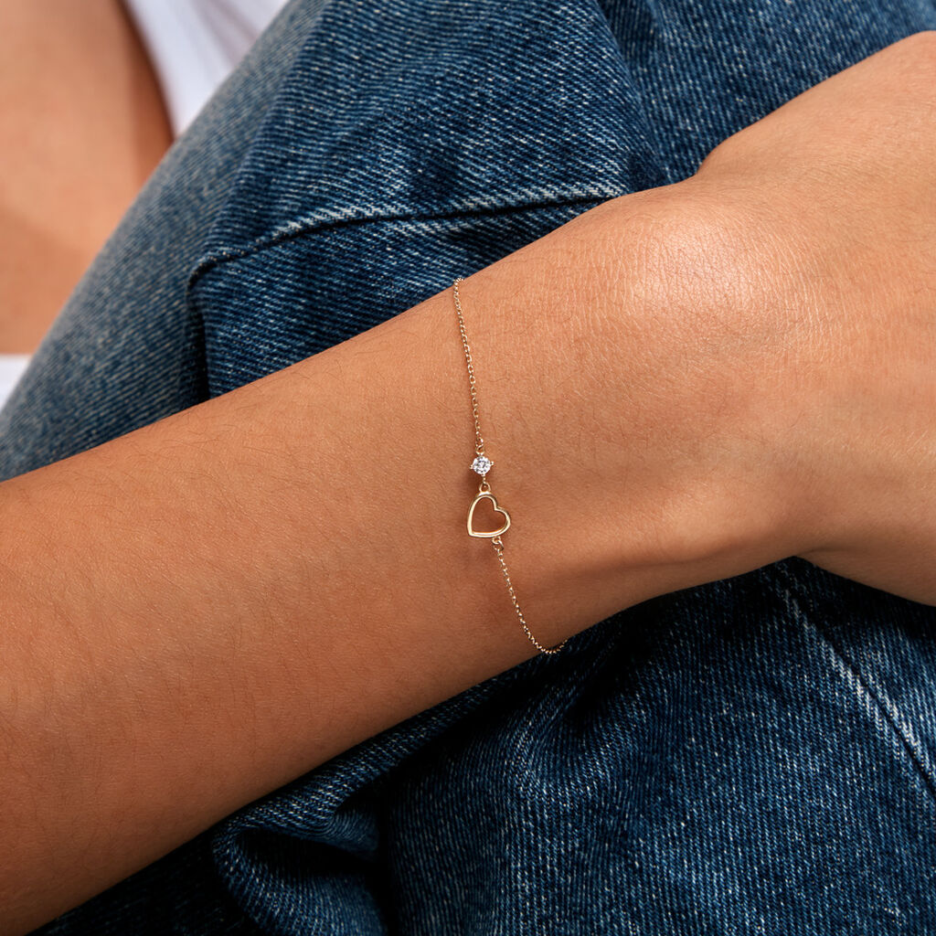 Bracelet Pattie Or Jaune Oxyde De Zirconium - F&ecirc;te des m&egrave;res Femme | Histoire d&rsquo;Or