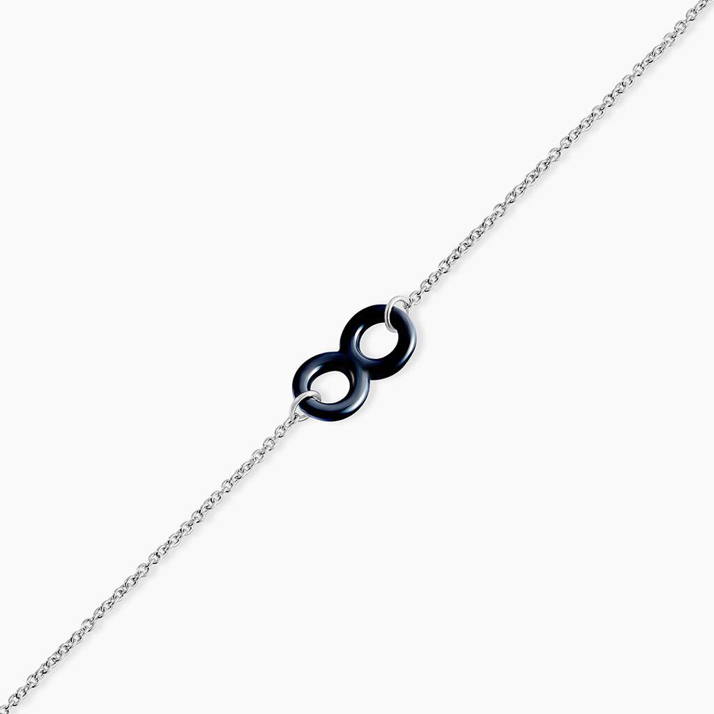 Bracelet Alicia Argent Blanc Céramique - Bracelets Femme | Histoire d’Or