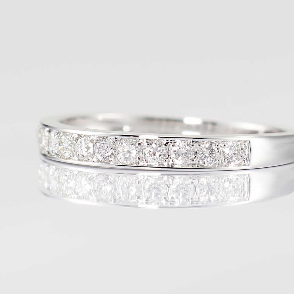 Alliance Rhea Or Blanc Diamant - Bijoux Femme | Histoire d&rsquo;Or