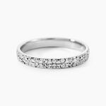 Alliance Roxie Demi Jonc Classique Or Blanc - Alliances Unisex | Histoire d&rsquo;Or